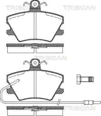 Brake Pad Set, disc brake (8110 25002)