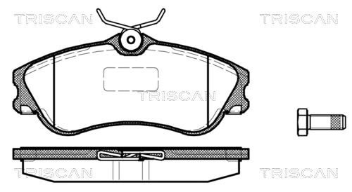 Brake Pad Set, disc brake (8110 28021)