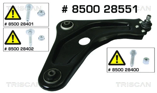 Control/Trailing Arm, wheel suspension (8500 28551)
