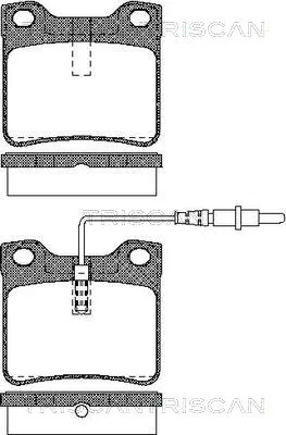Brake Pad Set, disc brake (8110 23012)