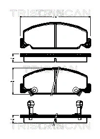 Brake Pad Set, disc brake (8110 40959)