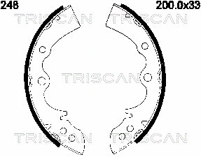 Brake Shoe Set (8100 50248)