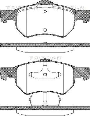 Brake Pad Set, disc brake (8110 80598)