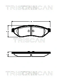 Brake Pad Set, disc brake (8110 21009)