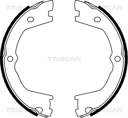 Brake Shoe Set, parking brake (8100 15019)