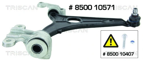 Control/Trailing Arm, wheel suspension (8500 10571)