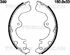 Brake Shoe Set (8100 13399)