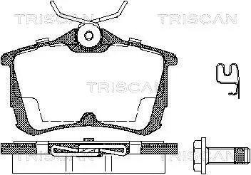 Brake Pad Set, disc brake (8110 40006)
