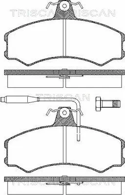 Brake Pad Set, disc brake (8110 10792)