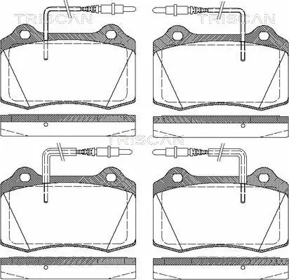 Brake Pad Set, disc brake (8110 28033)