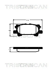 Brake Pad Set, disc brake (8110 13075)