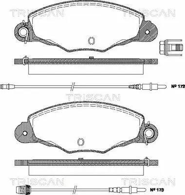 Brake Pad Set, disc brake (8110 28012)
