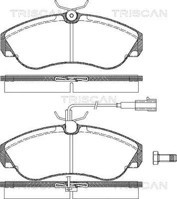 Brake Pad Set, disc brake (8110 10021)