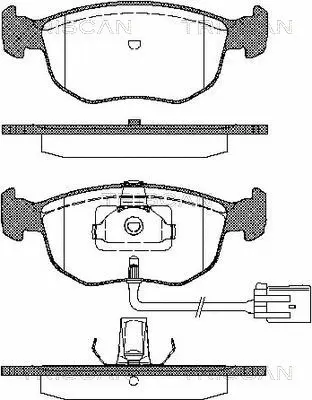 Brake Pad Set, disc brake (8110 10504)