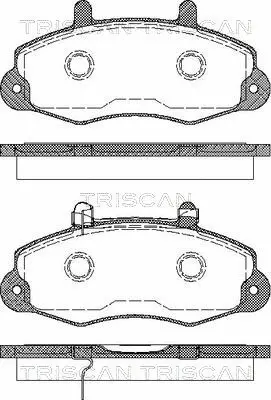 Brake Pad Set, disc brake (8110 16009)