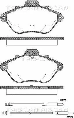 Brake Pad Set, disc brake (8110 38931)