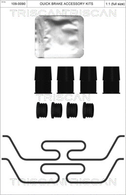 Accessory Kit, disc brake pad (8105 101678)