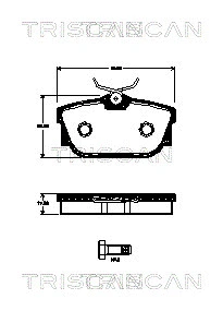 Brake Pad Set, disc brake (8110 29063)