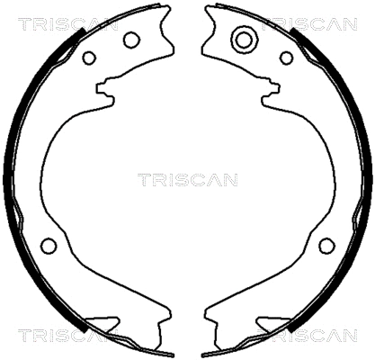 Brake Shoe Set, parking brake (8100 68003)