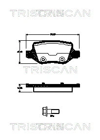 Brake Pad Set, disc brake (8110 23045)