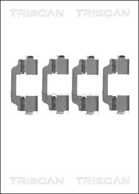 Accessory Kit, disc brake pad (8105 101645)