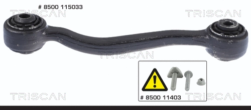 Control/Trailing Arm, wheel suspension (8500 115033)