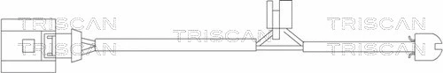 Warning Contact, brake pad wear (8115 29006)