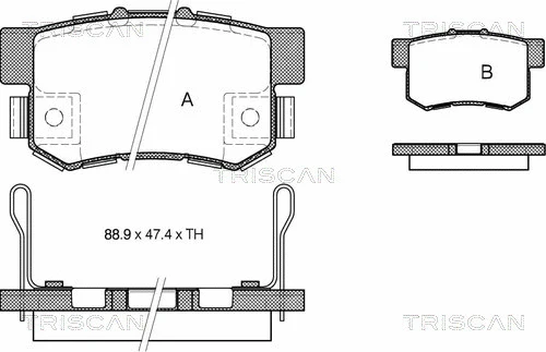 Brake Pad Set, disc brake (8110 40058)