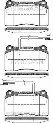 Brake Pad Set, disc brake (8110 12004)