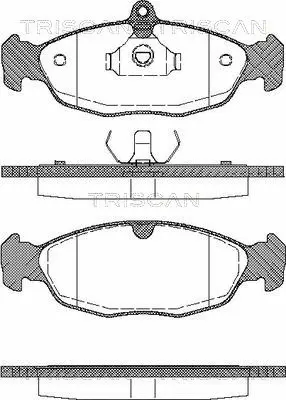 Brake Pad Set, disc brake (8110 24957)
