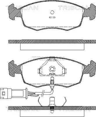 Brake Pad Set, disc brake (8110 16829)
