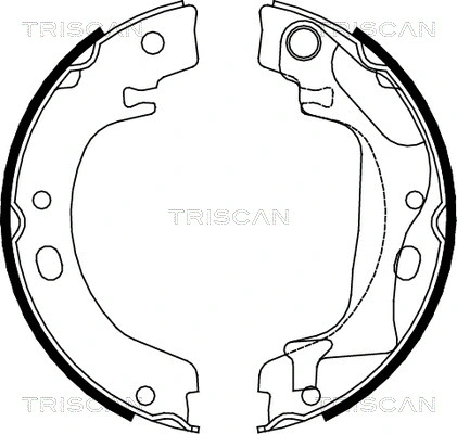Brake Shoe Set, parking brake (8100 13041)