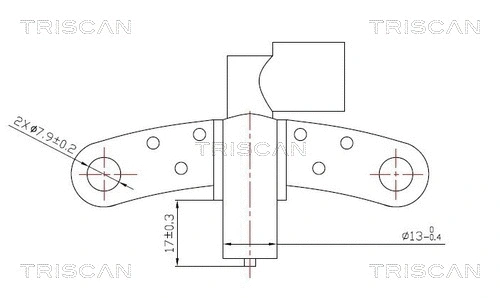 Sensor, crankshaft pulse (8855 25102)