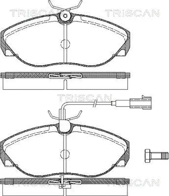 Brake Pad Set, disc brake (8110 10020)