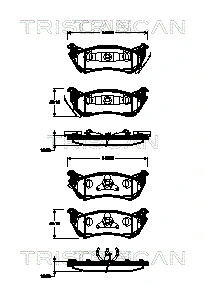 Brake Pad Set, disc brake (8110 23033)