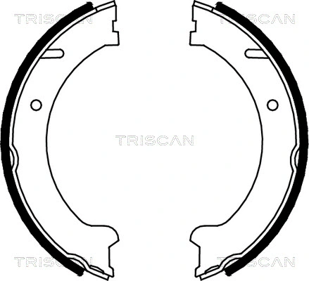 Brake Shoe Set, parking brake (8100 27562)