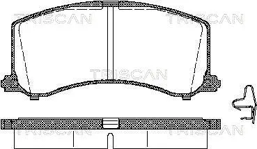 Brake Pad Set, disc brake (8110 69003)