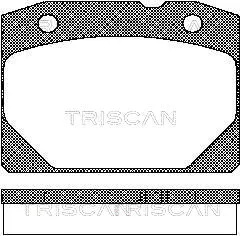 Brake Pad Set, disc brake (8110 70800)