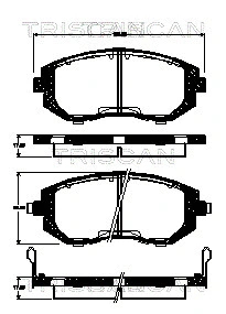 Brake Pad Set, disc brake (8110 68179)
