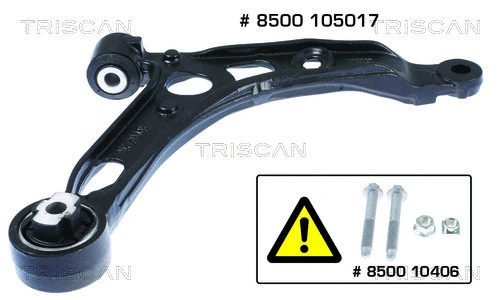 Control/Trailing Arm, wheel suspension (8500 105017)