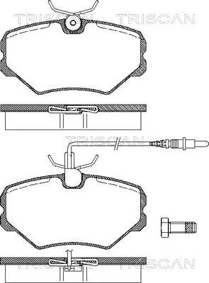 Brake Pad Set, disc brake (8110 28011)