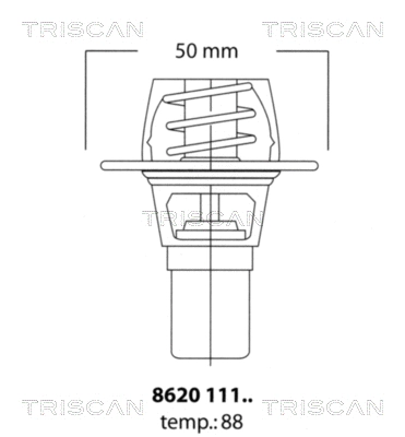 Thermostat, coolant (8620 11191)