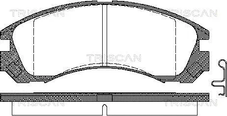 Brake Pad Set, disc brake (8110 42013)
