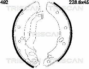 Brake Shoe Set (8100 16492)
