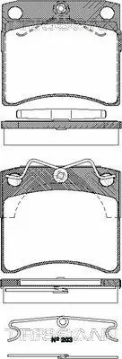 Brake Pad Set, disc brake (8110 29015)