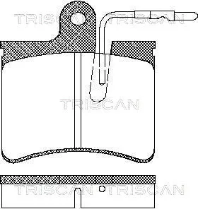 Brake Pad Set, disc brake (8110 38734)