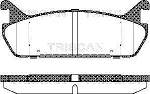 Brake Pad Set, disc brake (8110 50020)
