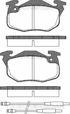Brake Pad Set, disc brake (8110 10979)