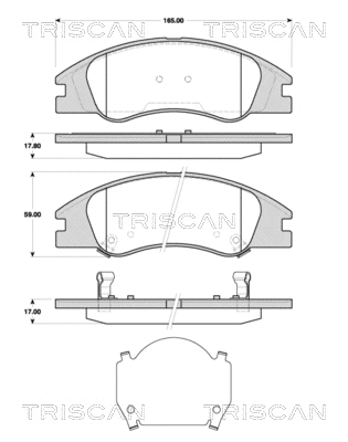 Brake Pad Set, disc brake (8110 18022)