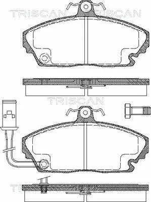Brake Pad Set, disc brake (8110 10510)